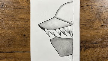 Easy to sketch for beginners | How to draw anime boy wearing a hat 🧢 easy step-by-step