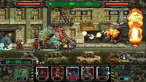 Metal Slug Attack : Supply Lines : Vs Regular Army Helicopter MK2 Hell Stage Rank S.