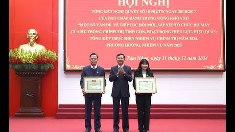Huyện uỷ Tam Nông tổng kết thực hiện nhiệm vụ chính trị 2024 triển khai phương hướng nhiệm vụ 2025