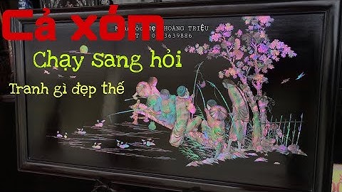 Tranh Gỗ Trắc Khảm Ốc Cảnh Câu Cá Tác Phẩm Đẳng Cấp Có 1 0 2 | Khảm Ốc Đẹp Triệu Khảm Trai