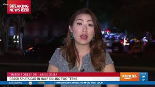 2 teen girls killed, teen driver charged after crash in NE Harris County
