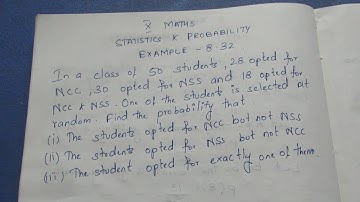 TN 10 Maths Statistics & Probability Example 8.31