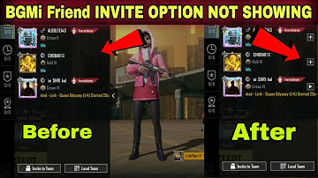 BGMI INVITE FRIEND OPTION NOT SHOWING | How to fix | Request time out