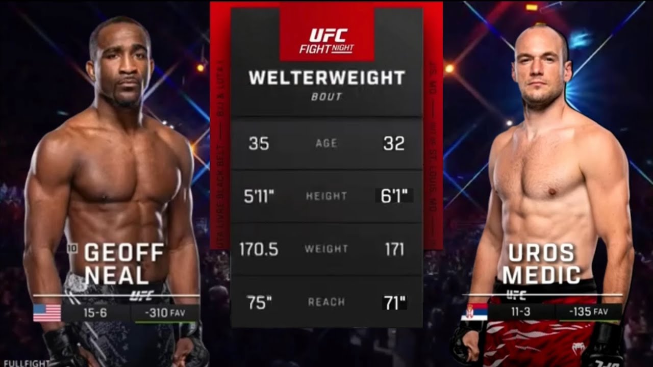Geoff Neal vs Uros Medic | Highlights before the Fight 