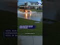 School bus drives through floodwaters on 1st day of school in Indiana