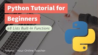 #8 List Built In Functions in Python | Python Tutorial for Beginners