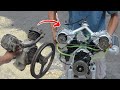 I turn V-twin Compressor into V-twin engine