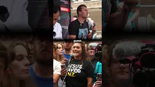 This debate was a brutal lesson in compassion. #debate #charliekirk #heateddebate