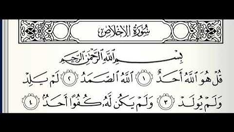 سورة الإخلاص القارئ محمد الفقيه