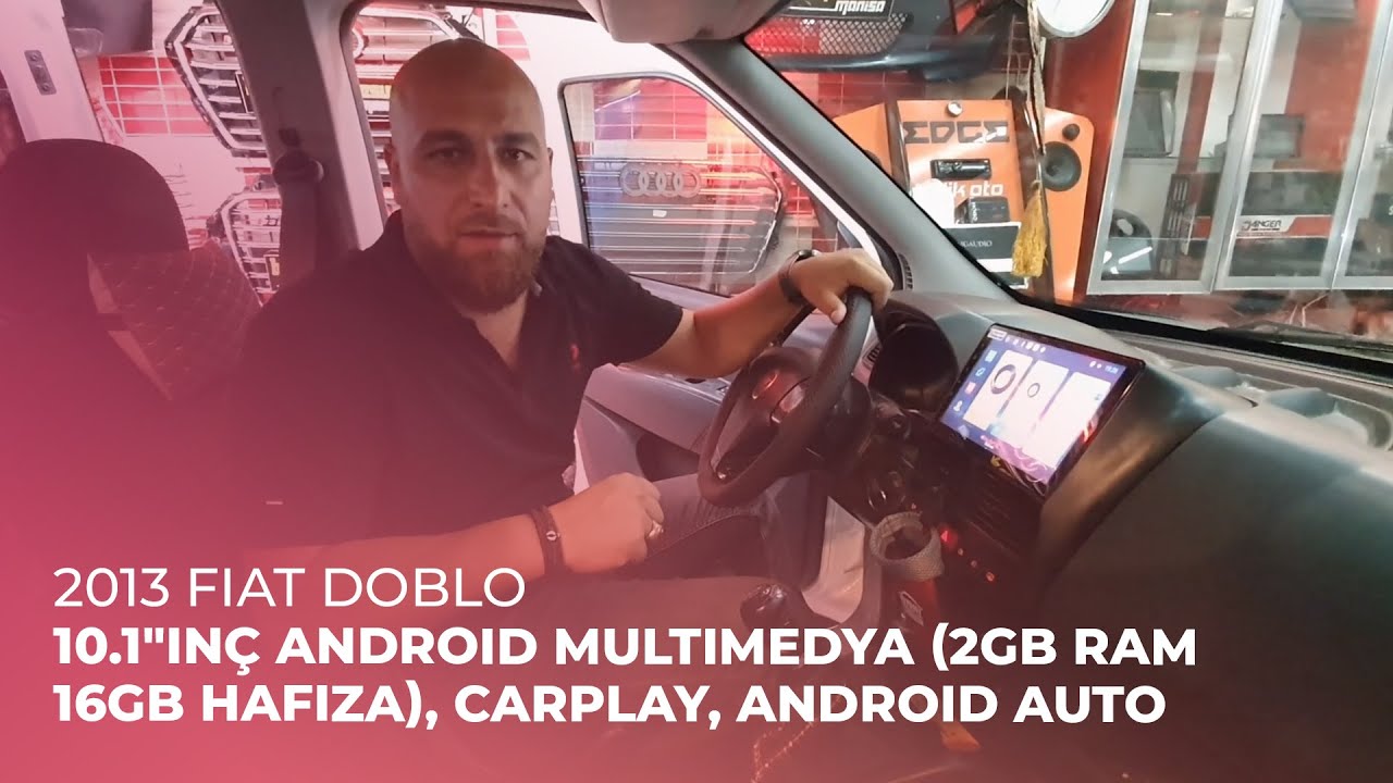 2013 Fiat Doblo // 10.1"inç Android Multimedya (2GB Ram, 16GB Hafıza), CarPlay, Android Auto