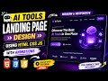 AI Tools Landing Page Design Using HTML CSS JavaScript 🔥 | Animated Website Tutorial Hindi 2026