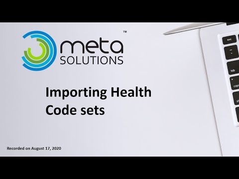 Importing Health Code Sets