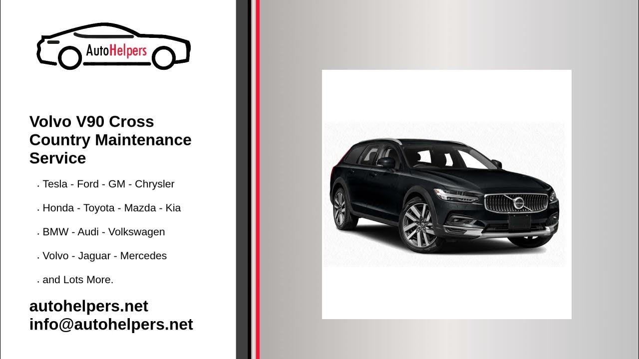 Volvo V90 Cross Country Maintenance Service - YouTube