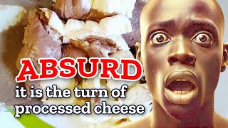 Information Processed cheese. A ridiculous experiment: turning it into nothing under pressure! Absurd. Update