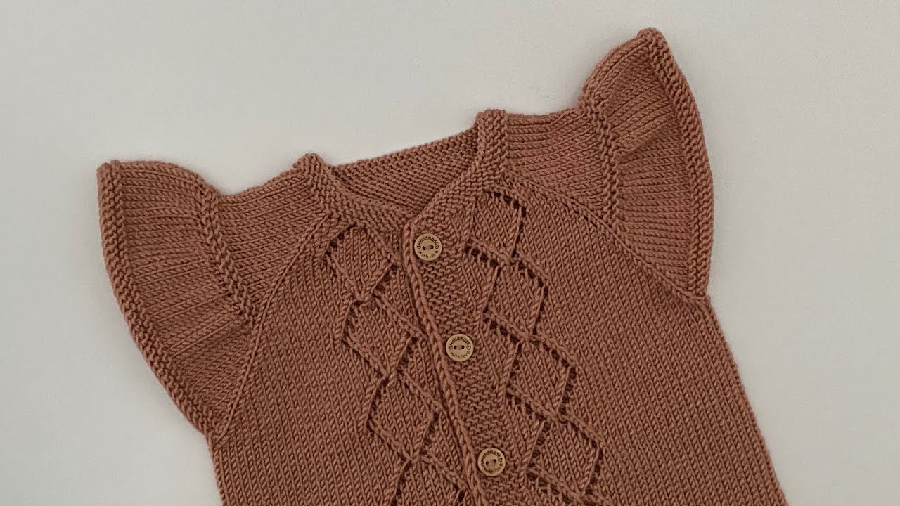 Fırfırlı (baklava model) örgü yelek yapımı