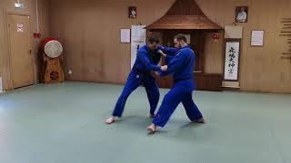 Tai otoshi: упражнение в ситуации kenka yotsu в движении