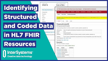Identifying Structured and Coded Data in HL7 FHIR Resources