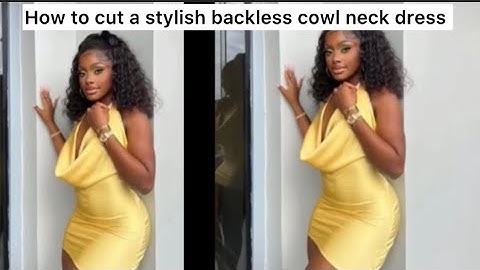 HOW TO CUT A STYLISH COWL NECK DRESS #cowlneck  #tutorial