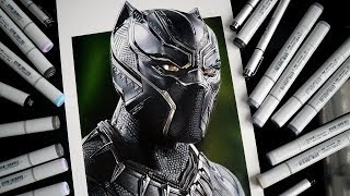 Drawing Black Panther - Chadwick Boseman