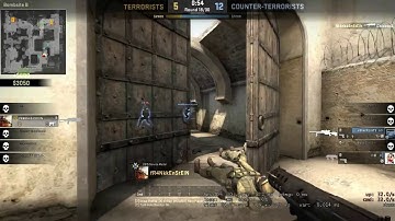 CSGO - 200 Ping. Eco Round. 1v5. Ace Clutch.