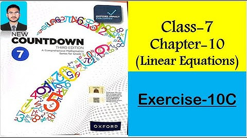 Class 7 Math Exercise 10C || new countdown third edition class 7 exercise 10C | oxford university