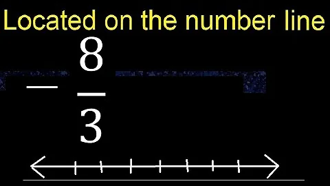 Located  -8/3 on the number line , locate negative fraction on the number line . represented