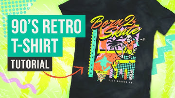 How To Make A 90s Retro Themed T Shirt Design
