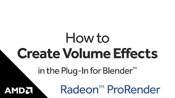 Radeon™ ProRender: How to Create Volume Effects in the Plug-In for Blender™