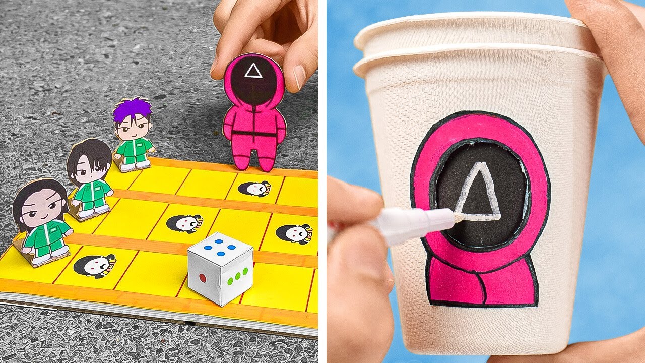คุณอยากเล่นเกมไหม? 🦑 งานฝีมือ, กิจกรรม & FIDGETS ที่ได้แรงบันดาลใจจาก SQUID GAME