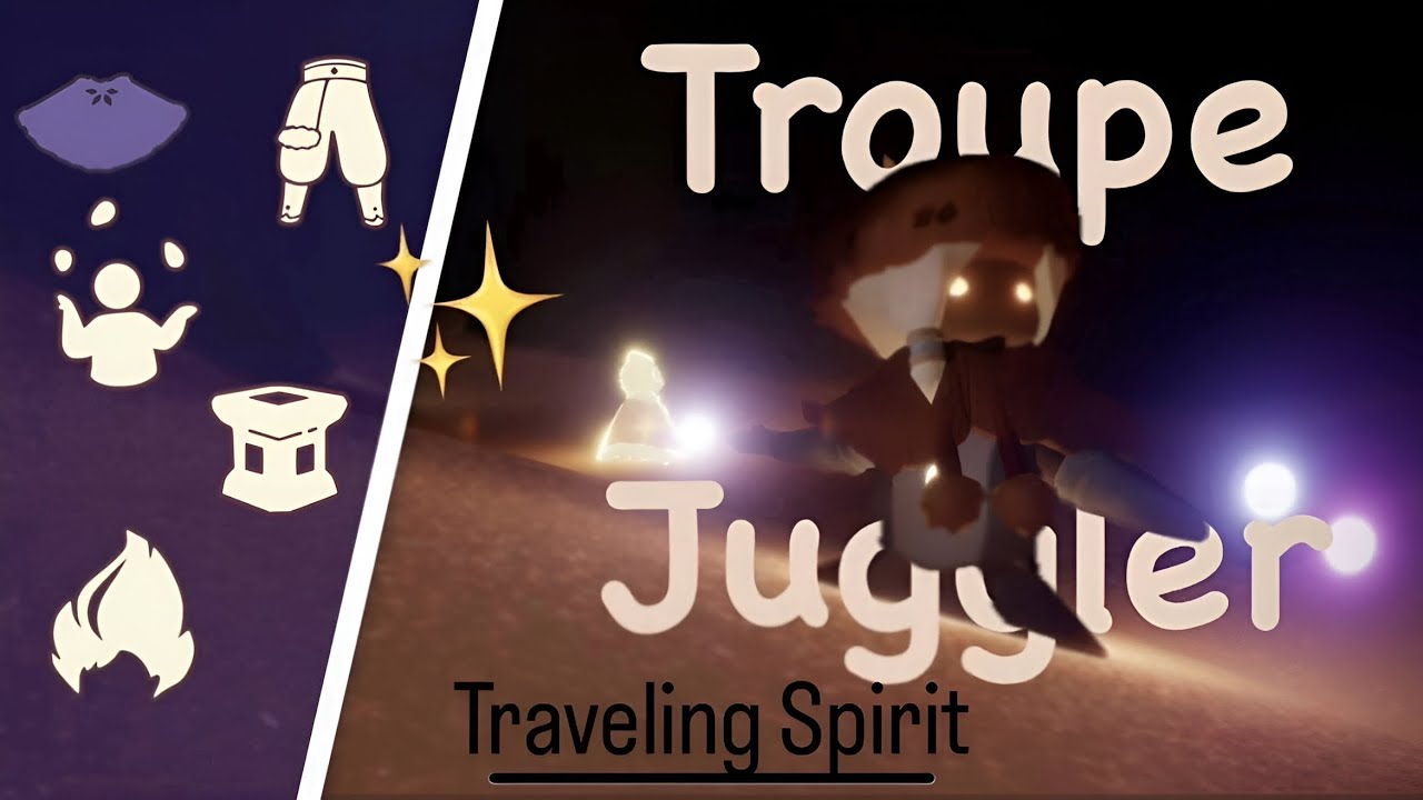 𝙎𝙠𝙮 Traveling Spirit: Troupe Juggler - Valley of Triumph - Ice Rink Slope / Items - Guide | Aleandro