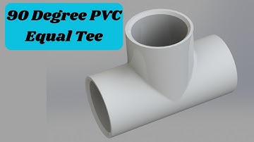 90 Degree PVC Equal Tee || Exercise 11 || Solidwork Tutorial @SolidTrouble
