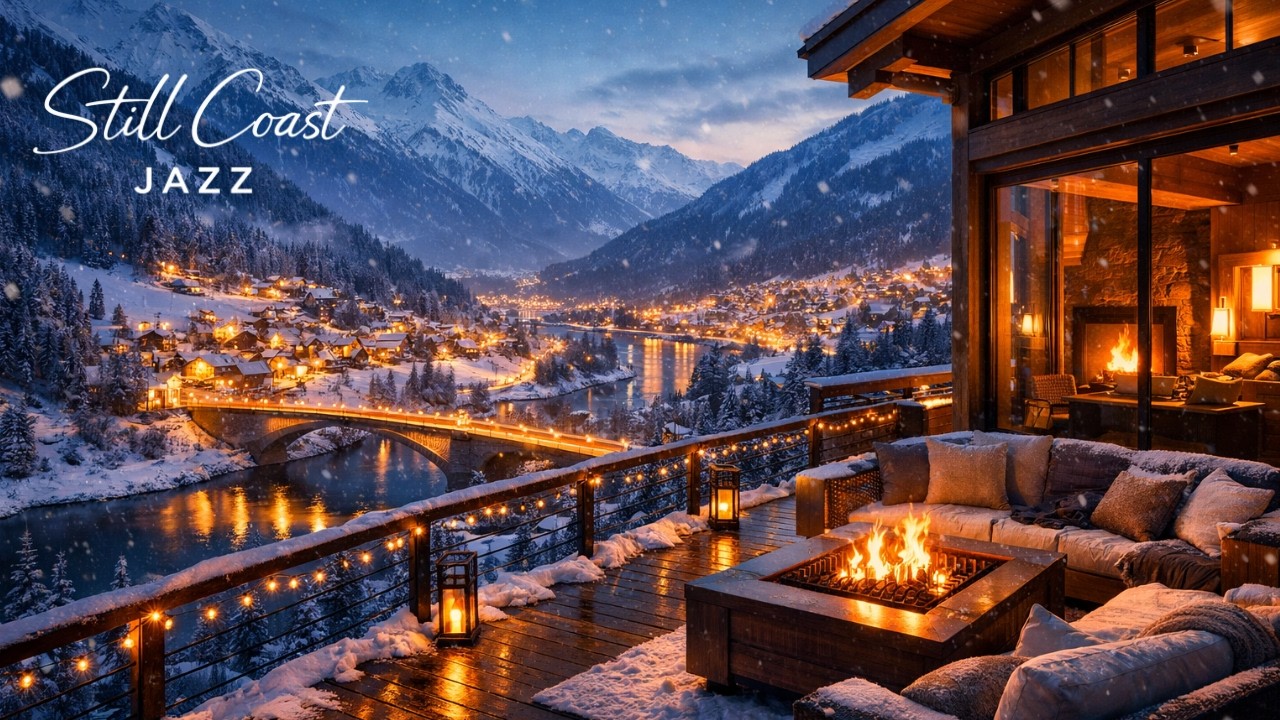 [Jazz Playlist] Cozy Mountain Chalet Jazz ❄️ Relaxing Jazz for Study & Deep Rest