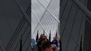 Grace VanderWaal - Sings Star Spangled Banner at bridge opening in NY screenshot 5