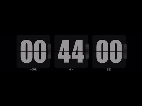 Alarm clock 44 minutes timer | countdown ⏰ - YouTube