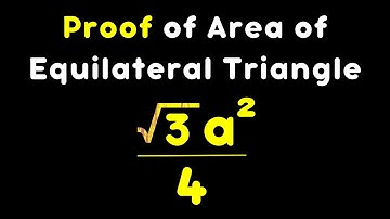 Area of Equilateral Triangle Formula (Proof) | √3a^2/4 | Zareef Akbar