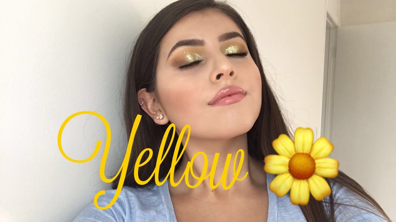 Yellow Eyeshadow/Glitter Cut Crease YouTube