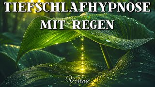 Hypnose zum SCHNELL Einschlafen-Mit hypnose Technik🧠🧬(Sehr Stark ⚠️) Tiefschlaf mit Regengeräuschen
