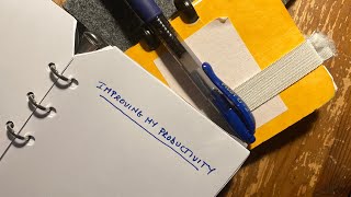 Improving my productivity | disc bound Atoma | paper based EDC notebook | planner | to do list