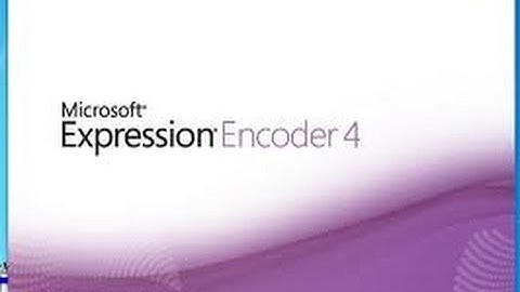 Download Microsoft Expression Encoder 4 with Service Pack 2 (SP2) -2013