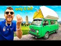 Camping in 7000 vintage italian camper van