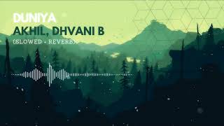 Duniya - Akhil, Dhvani B (Slowed + Reverbed) Bass Boosted | Inertia Remix | Resimi