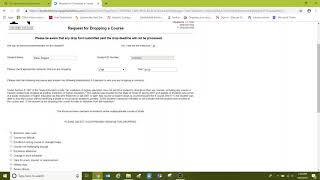 Dropping A Course