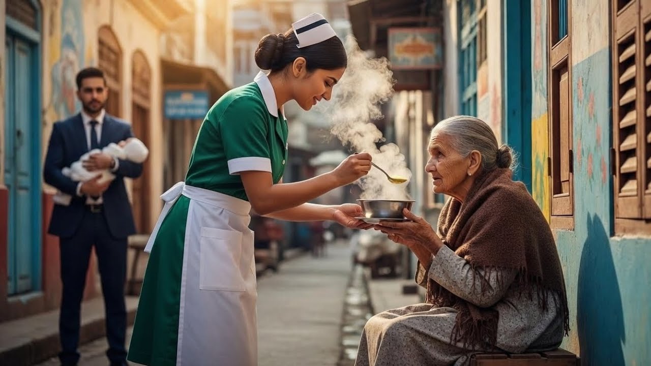 EMPRESÁRIO ESTAVA COM SEU BEBÊ E VIU A FAXINEIRA ALIMENTANDO UMA SENHORA… E AQUILO O SURPREENDEU