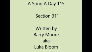 Watch Luka Bloom Section 31 video