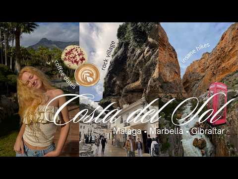 birthday week in costa del sol☀️🇪🇸 | most dangerous hike, white villages, monkeys in gibraltar, etc.