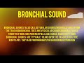 Bronchial sound