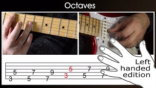 octaves and what is an octave for left handed guitar