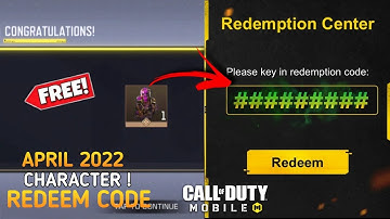*NEW* Redeem Code Free Characters SKIN April 2022 | Garena Redemption Code COD Mobile | CODM Codes