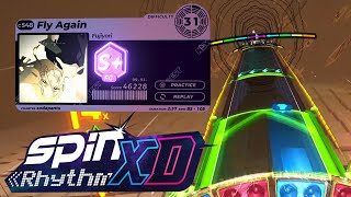 Spin Rhythm XD - Fly Again by Fujiyori (custom chart) XD Difficulty 31 S+ FC!!!!
