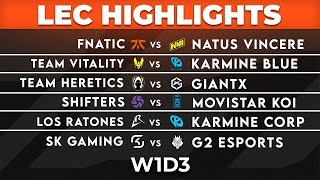 LEC Highlights ALL GAMES Week 1 Day 3 | LEC 2026 Versus by Onivia
